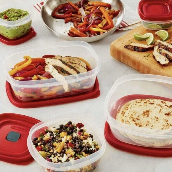 Rubbermaid Red 38-Piece Set - Picture 2 of 15